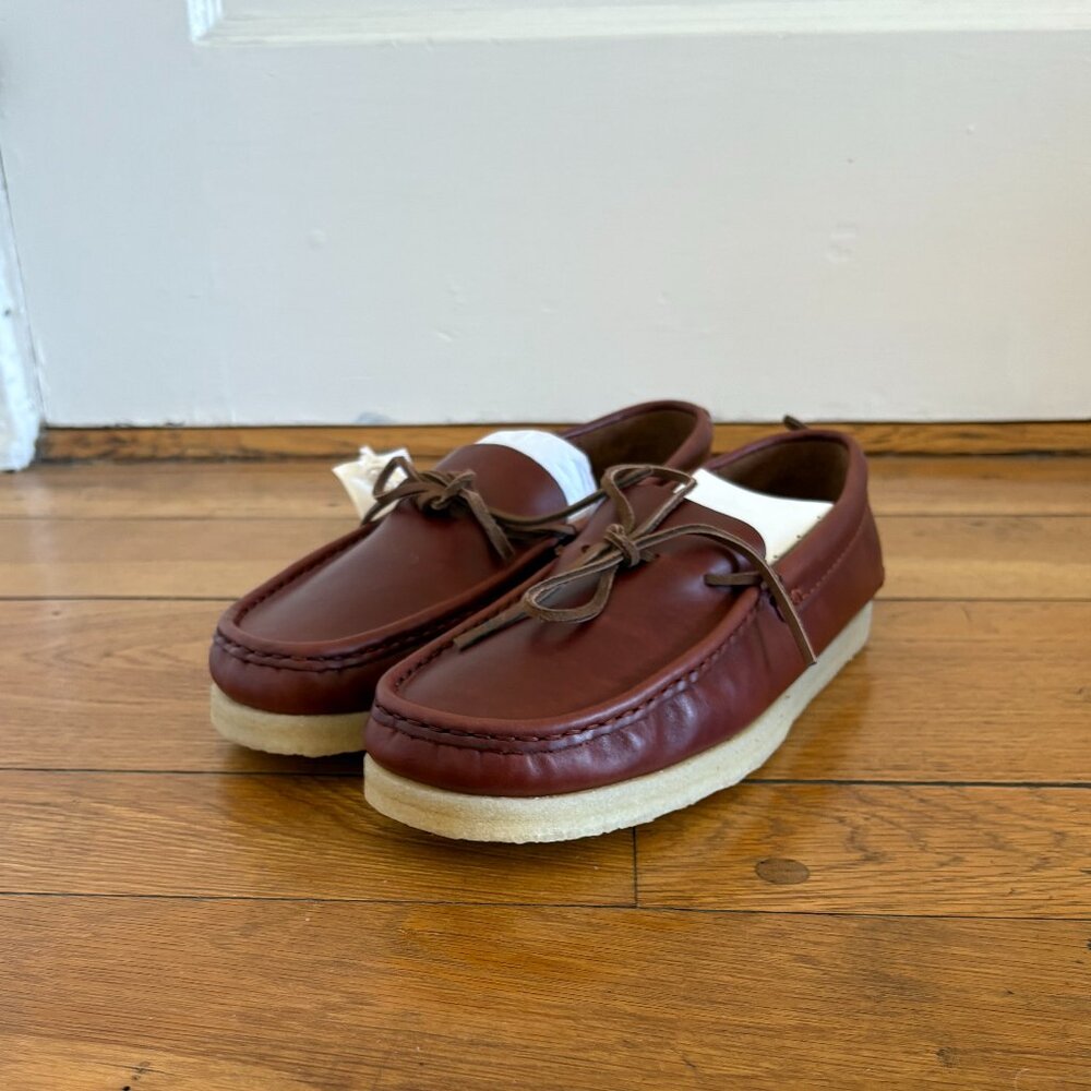 Clarks Godney Mocc | Mens Size 9 | British Tan Leather | BRAND NEW w/BOX